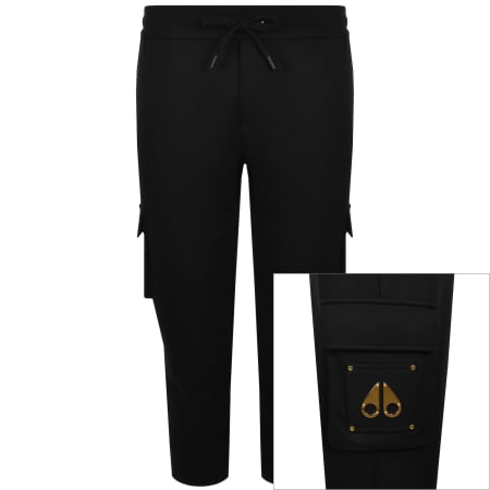 Moose Knuckles Clement Cargo Joggers Black | Mainline Menswear us